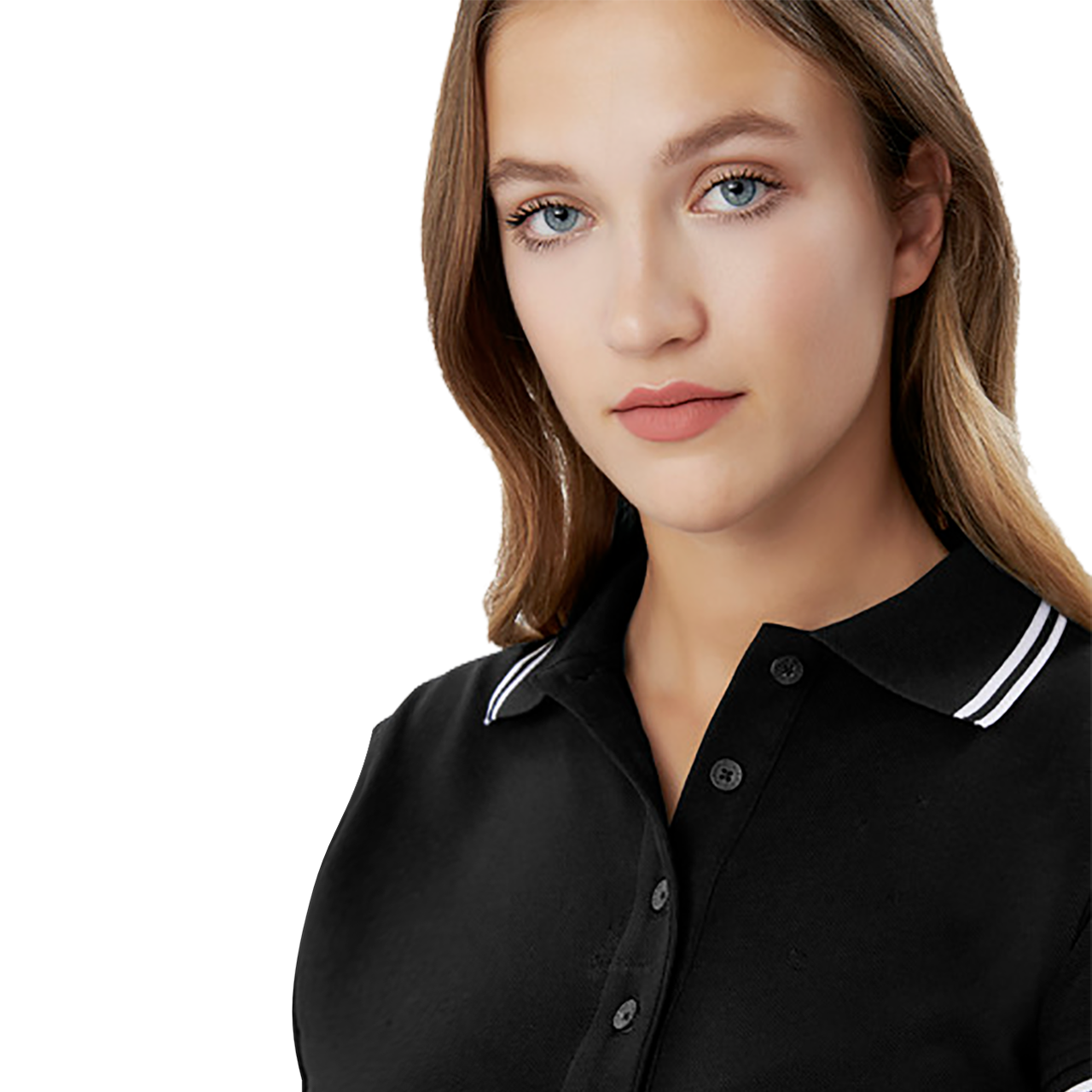 Damen-Poloshirt Twin-Stripe H205
