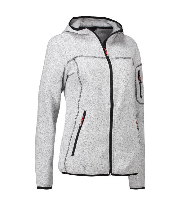 Damen Strickfleecejacke ID0853