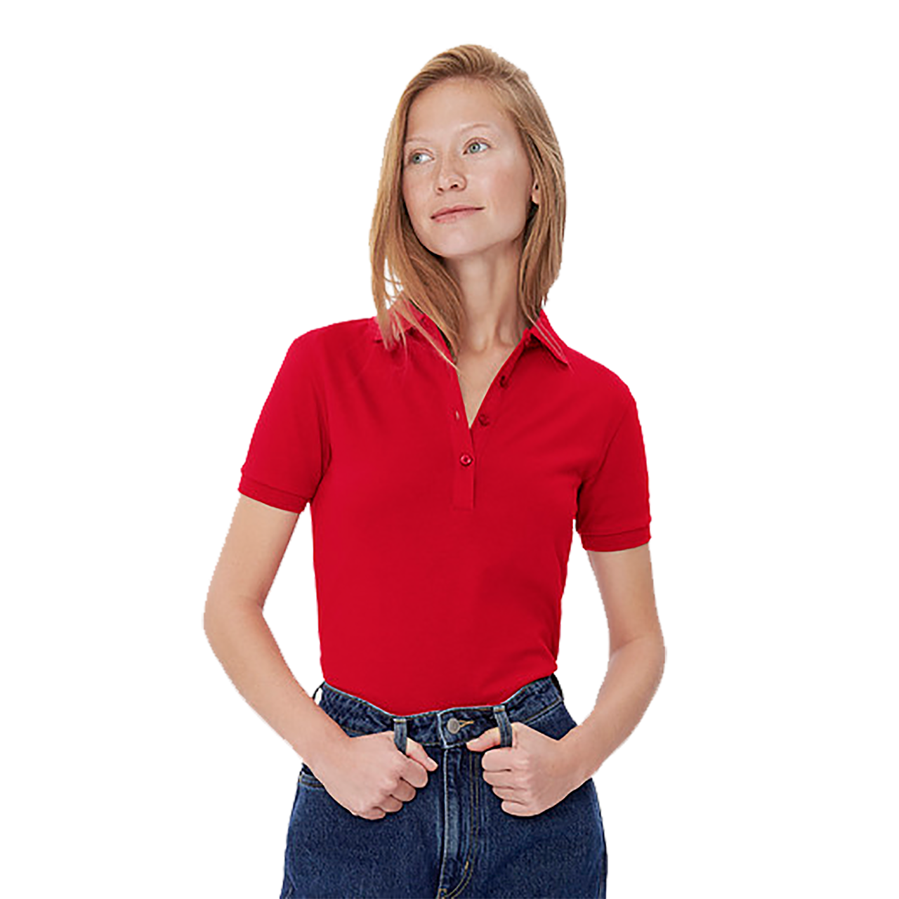 Damen-Poloshirt Cotton-Tec H214