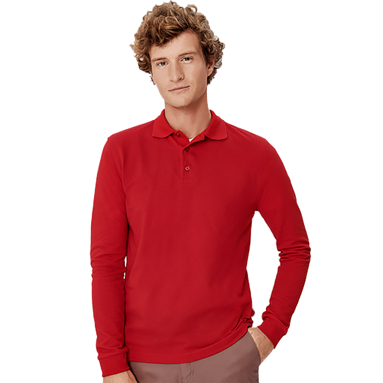 Herren Longsleeve-Poloshirt Mikralinar® H815
