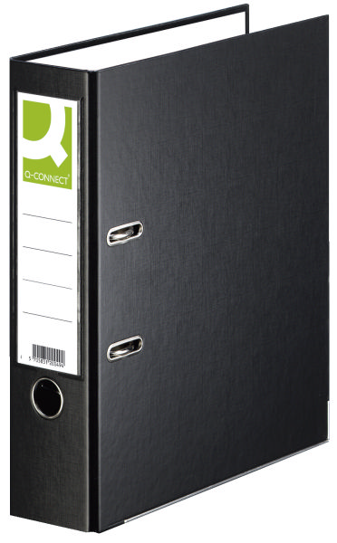 Q-Connect Ordner PP A4 80mm schwarz (VE)