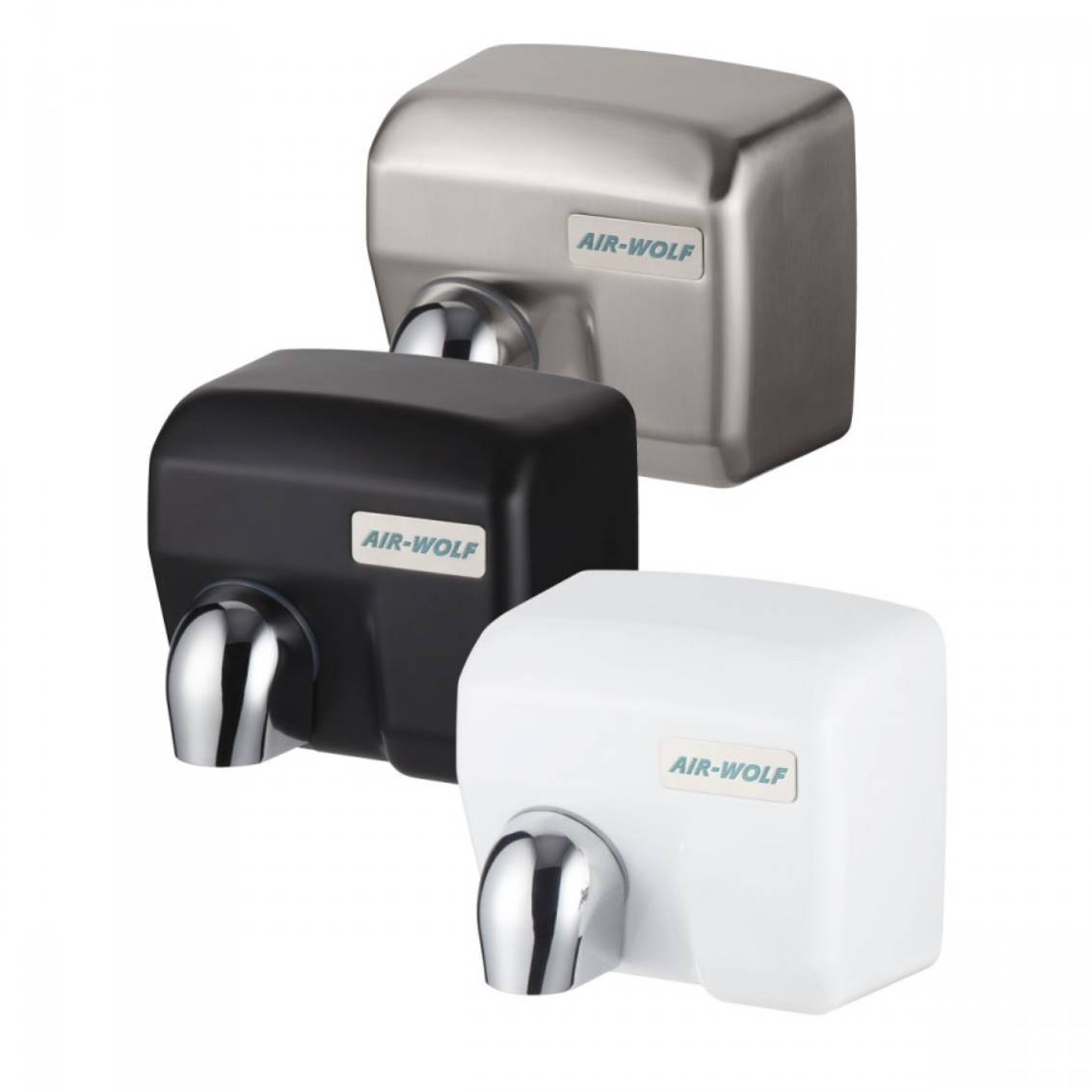 Warmluft-Händetrockner mit Infrarot-Sensor