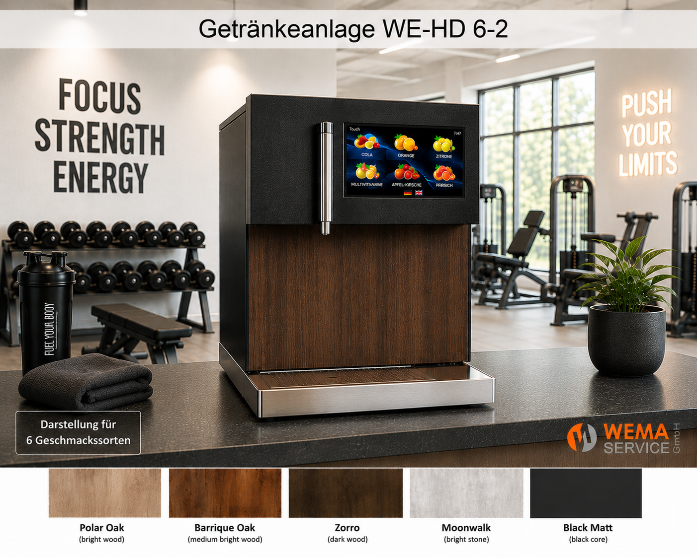 Getränkeanlage WE-HD Touch 6/2