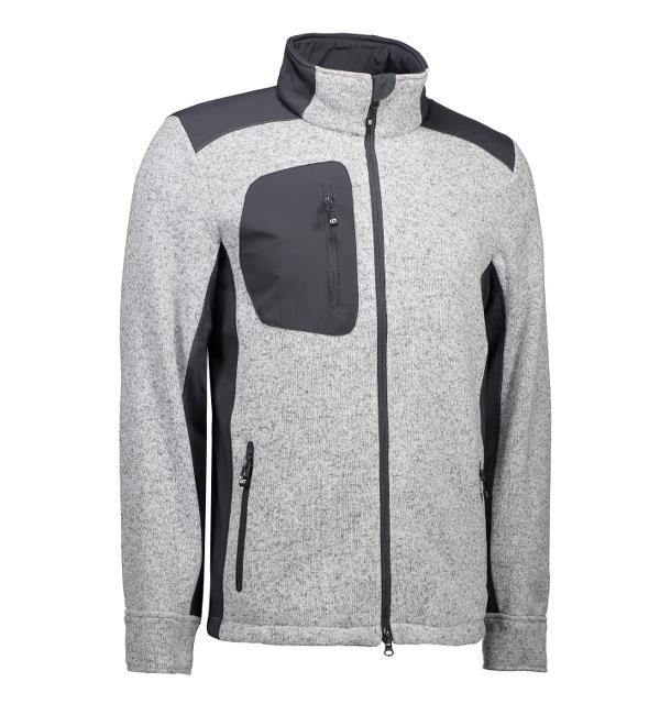 Herren Strickfleecejacke ID0850