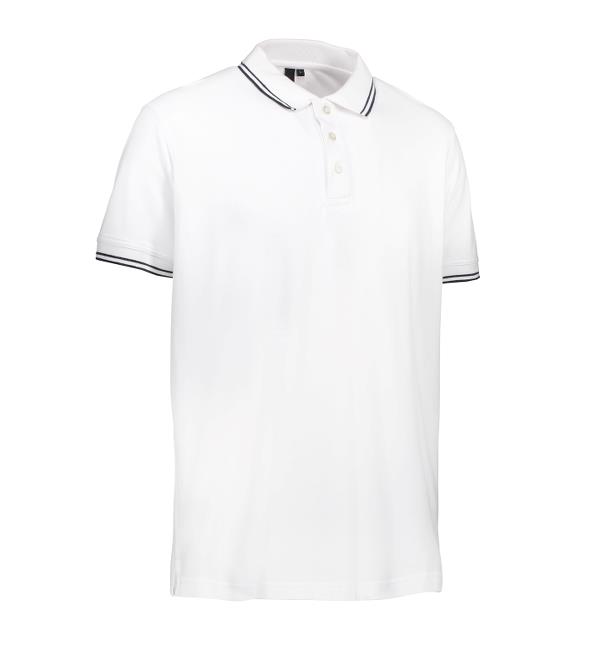Herren Stretch Kontrastpolo ID0522