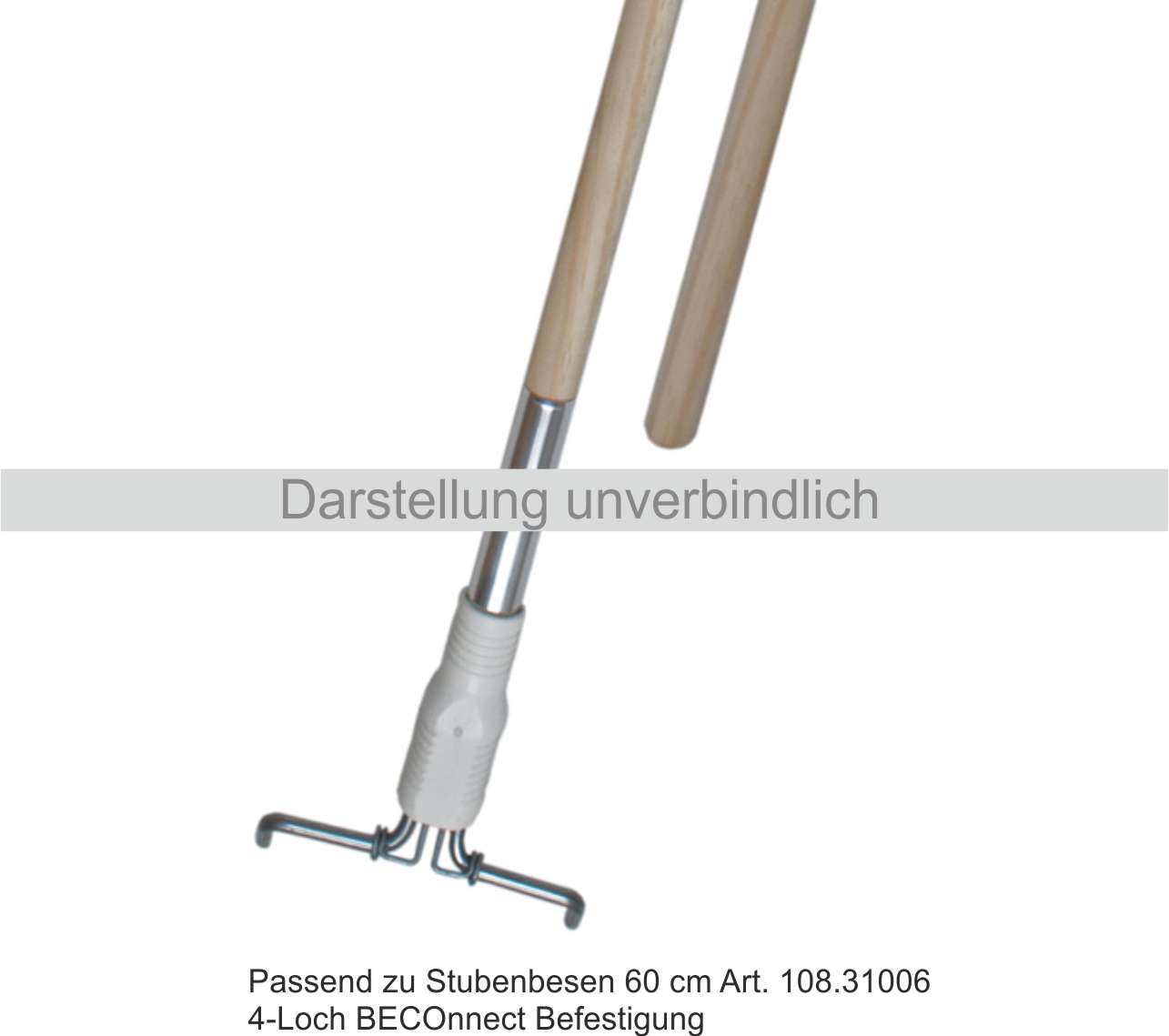 Holzstiel 4-Loch BECOnnect Befestigung  (1 Stck)