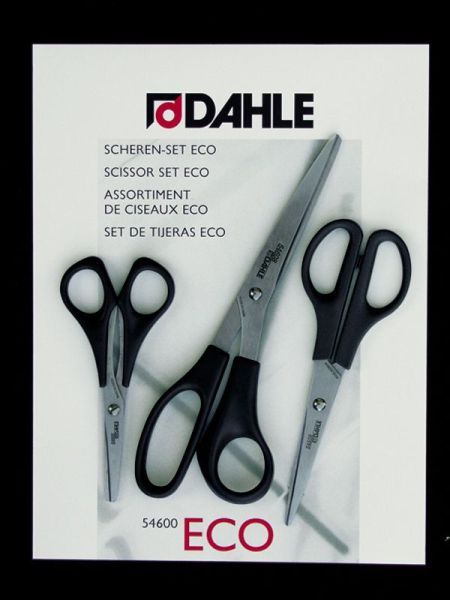 Scherenset ECO Dahle:  mit 3 Scheren 5 Zoll, 6 Zoll, 8 Zoll