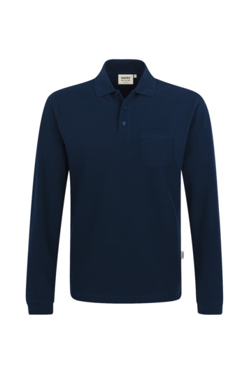Herrren Longsleeve-Pocket-Poloshirt Top H809