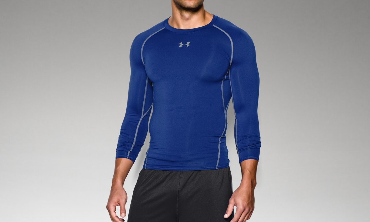 Herren Kompressions-Shirt UA HeatGear® Armour langärmlig