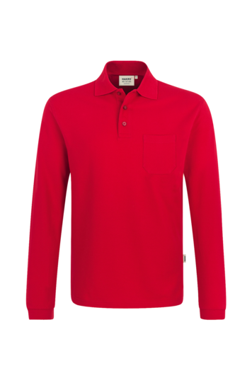 Herrren Longsleeve-Pocket-Poloshirt Top H809