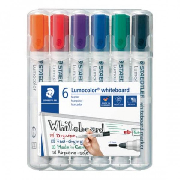 Staedtler Whiteboard-Marker Lumocolor Stifte (6 Farben)
